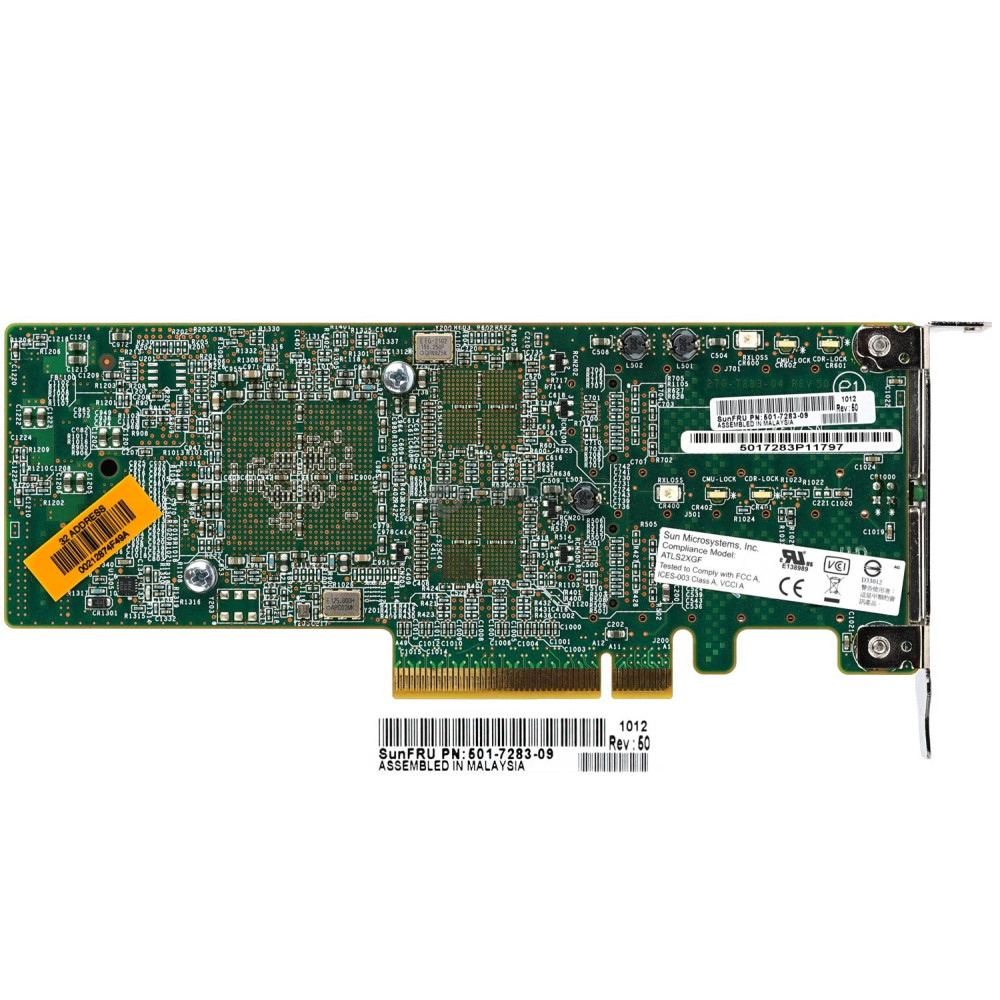 501-7283-09 LP SUN ATLS2XGF  DUAL PORT 10GB ETHERNET FIBER PCI-E CONTROLLER LOW PROFILE - ATLS2XGF